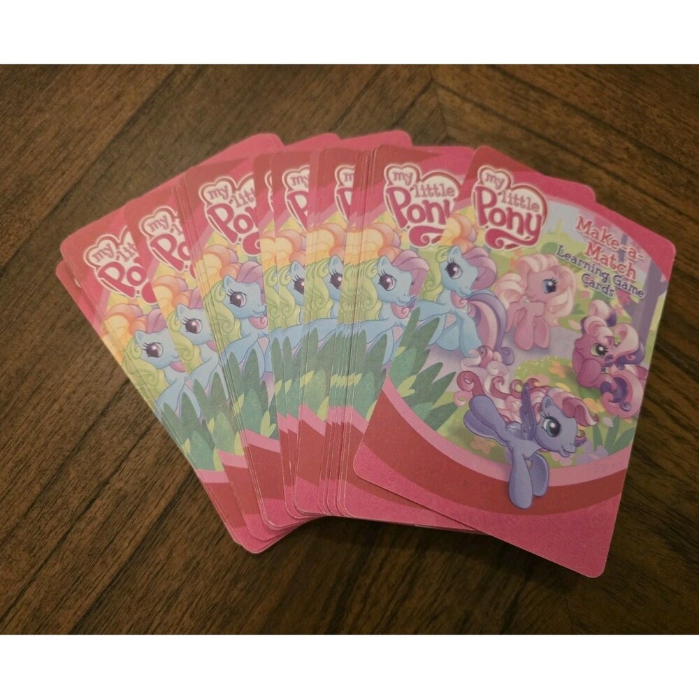 My Little Pony Make-a-Match Learning Card Game 2010 Complete Girls Toy Horses